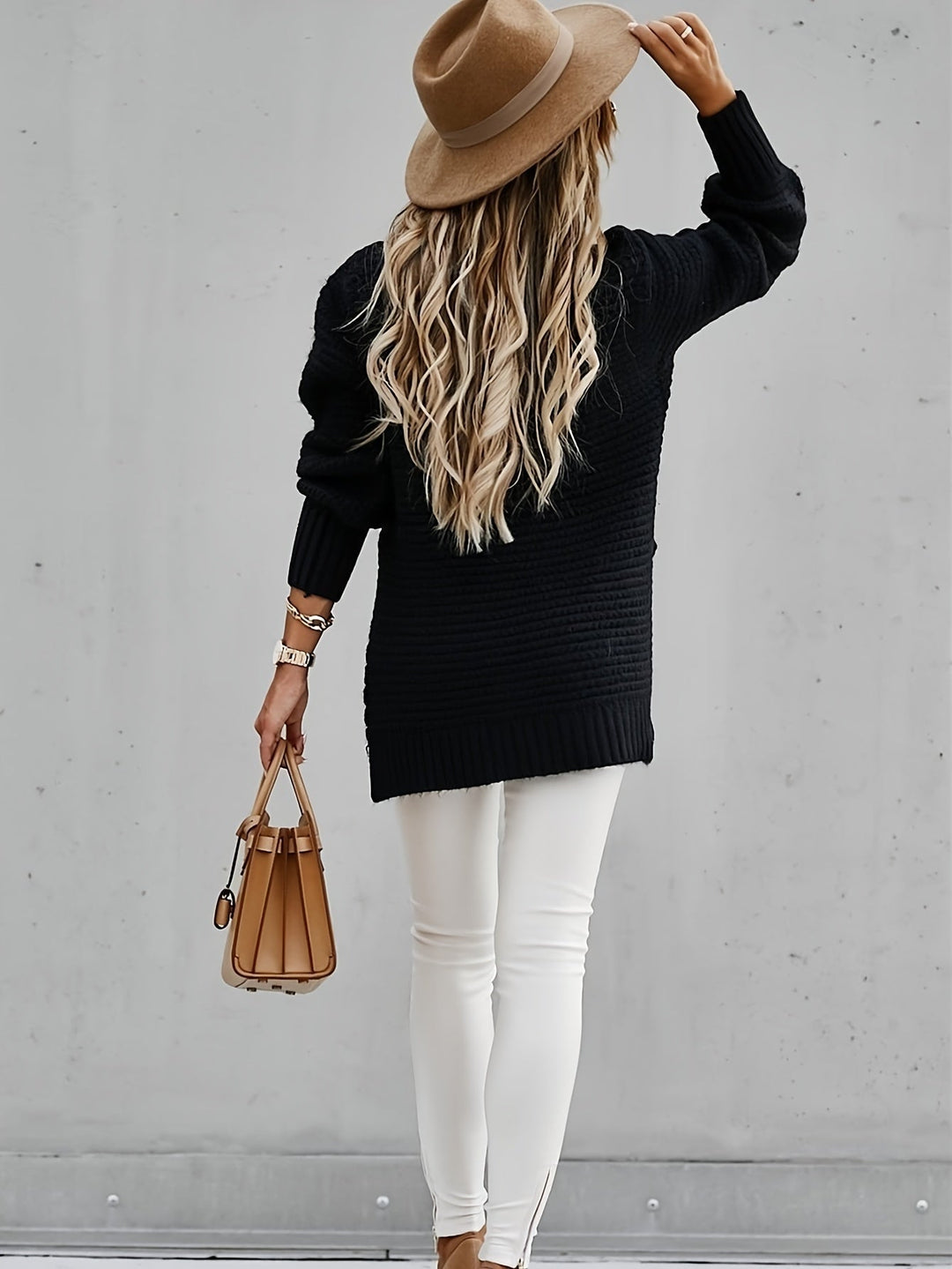 Cessalie™ | Couture - Pull en Maille Épaisse