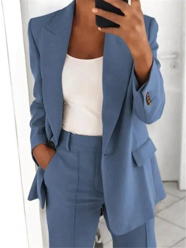 Amala™ - Ensemble Élégant Deux Pièces pour Femme de Bureau