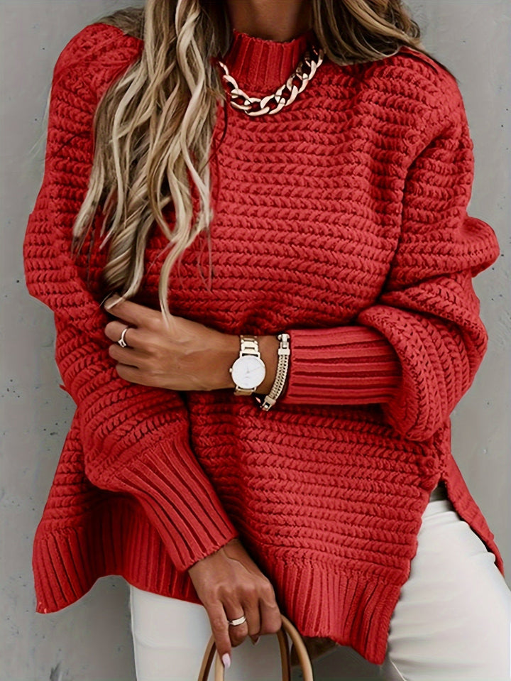 Cessalie™ | Couture - Pull en Maille Épaisse