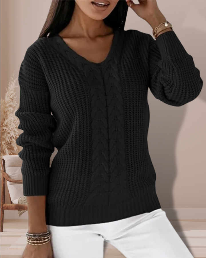 Ariana™ - Pull en Maille Élégant à Col en V