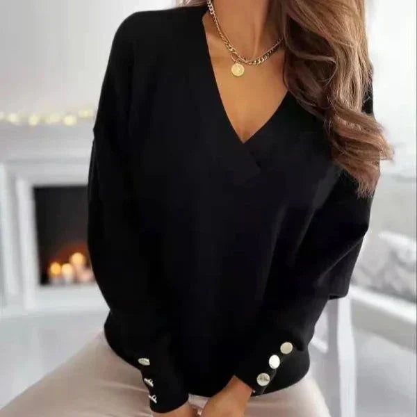 Erika™ - Pull Élégant à Col V