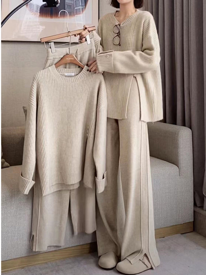 Lorenza™ - Ensemble en maille moderne et élégant à deux pièces