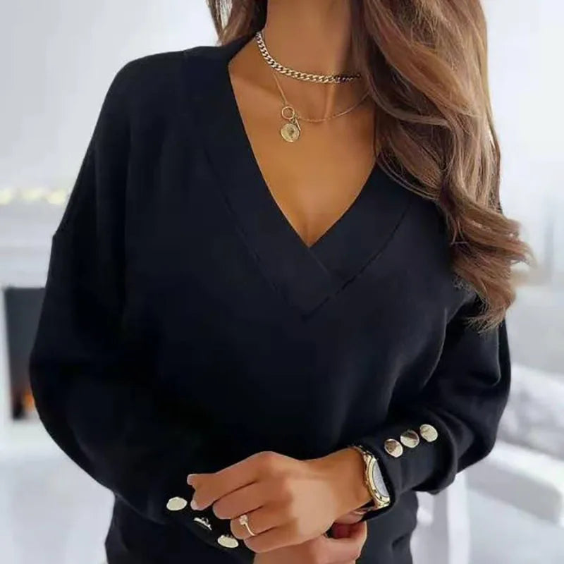 Erika™ - Pull Élégant à Col V