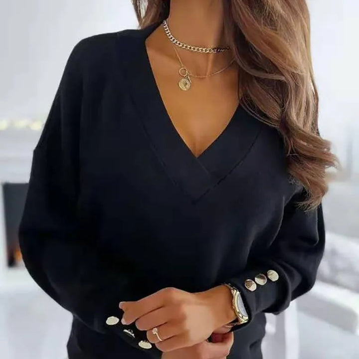 Erika™ - Pull Élégant à Col V