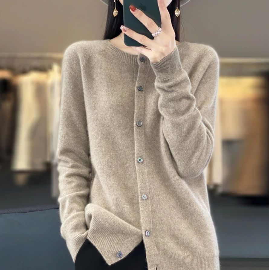 Zita™ | Cardigan en Laine Confortable
