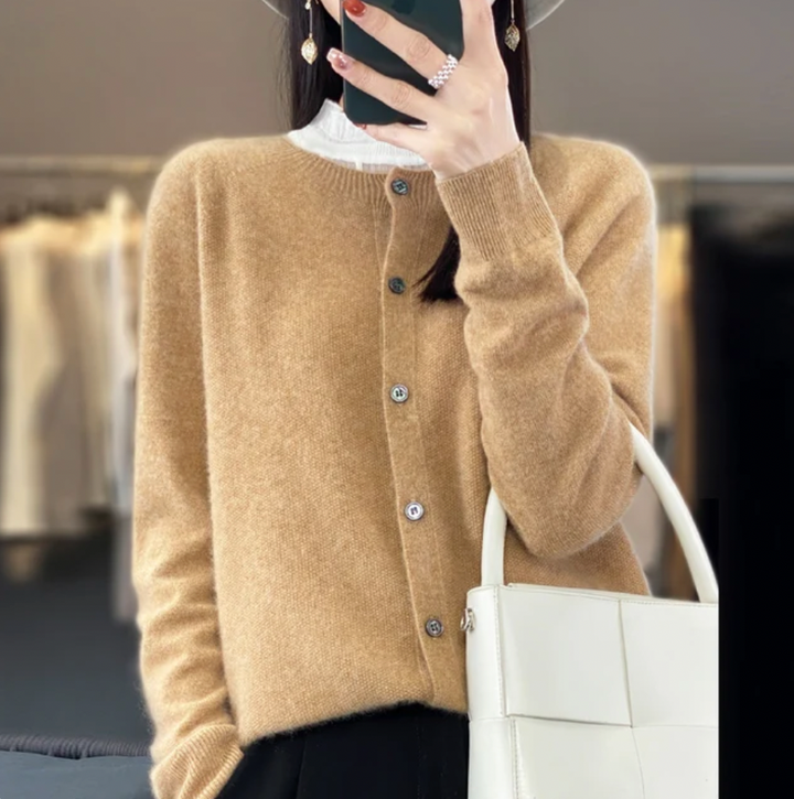 Zita™ | Cardigan en Laine Confortable