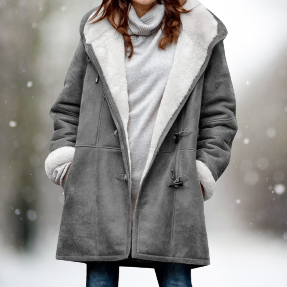 Mila™ - Veste en Fleece Suédé Premium avec Capuche