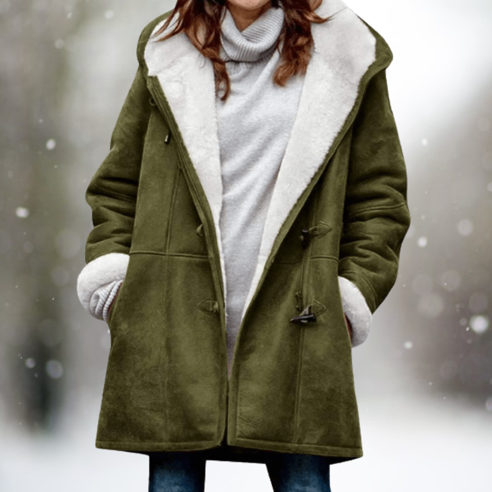 Mila™ - Veste en Fleece Suédé Premium avec Capuche