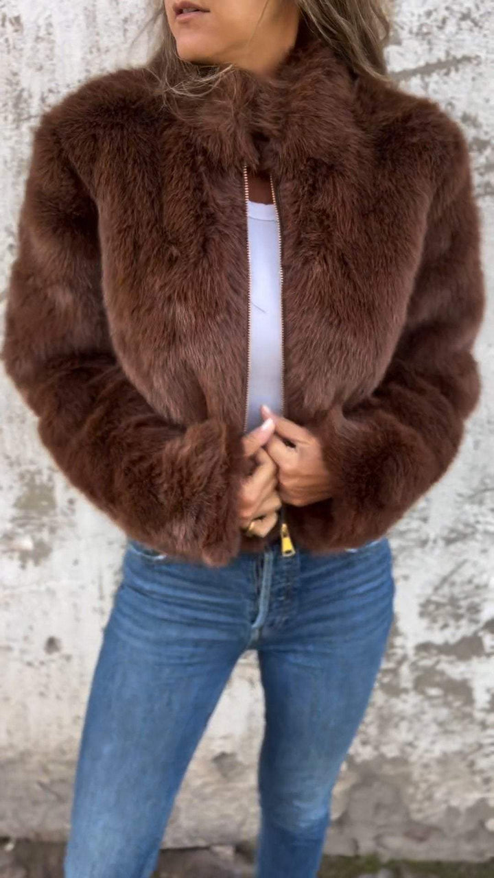 Sara™ | Manteau en Fourrure de Luxe
