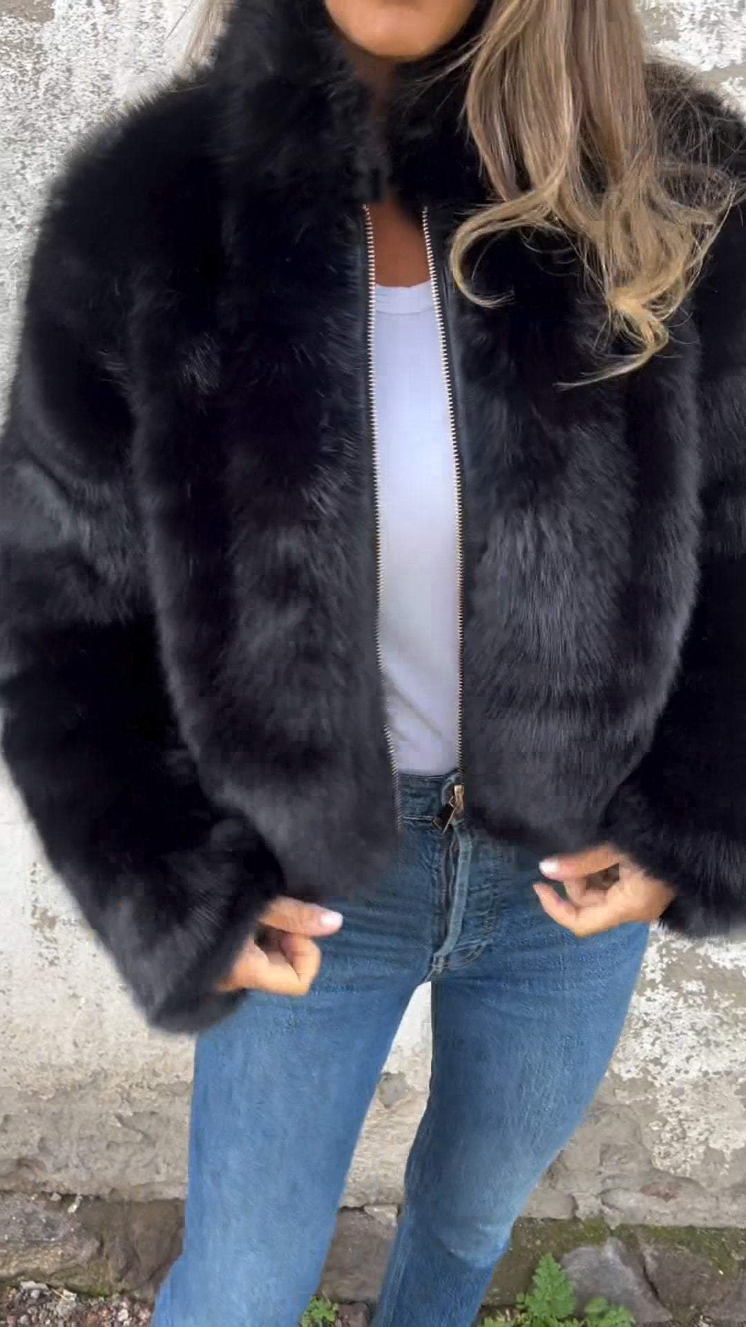 Sara™ | Manteau en Fourrure de Luxe