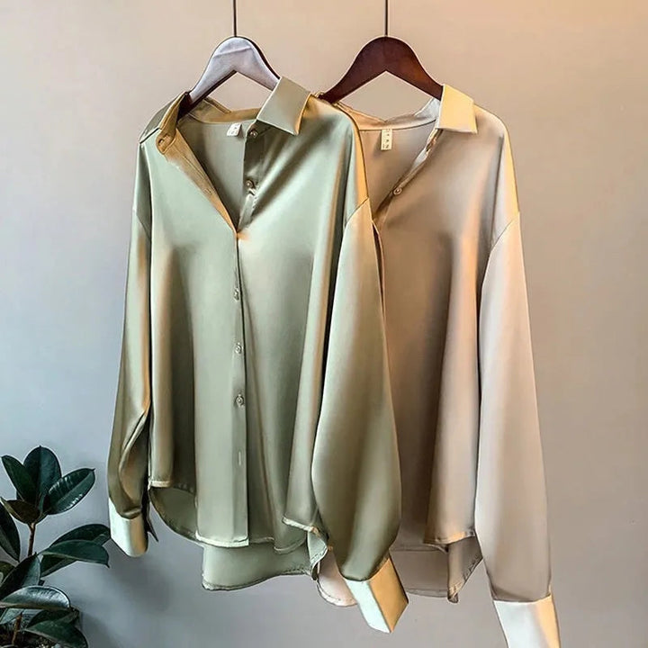 Camicia™ - Chemise en Satin pour Femme