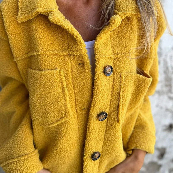 Dion™ - Veste Courte en Laine avec Revers